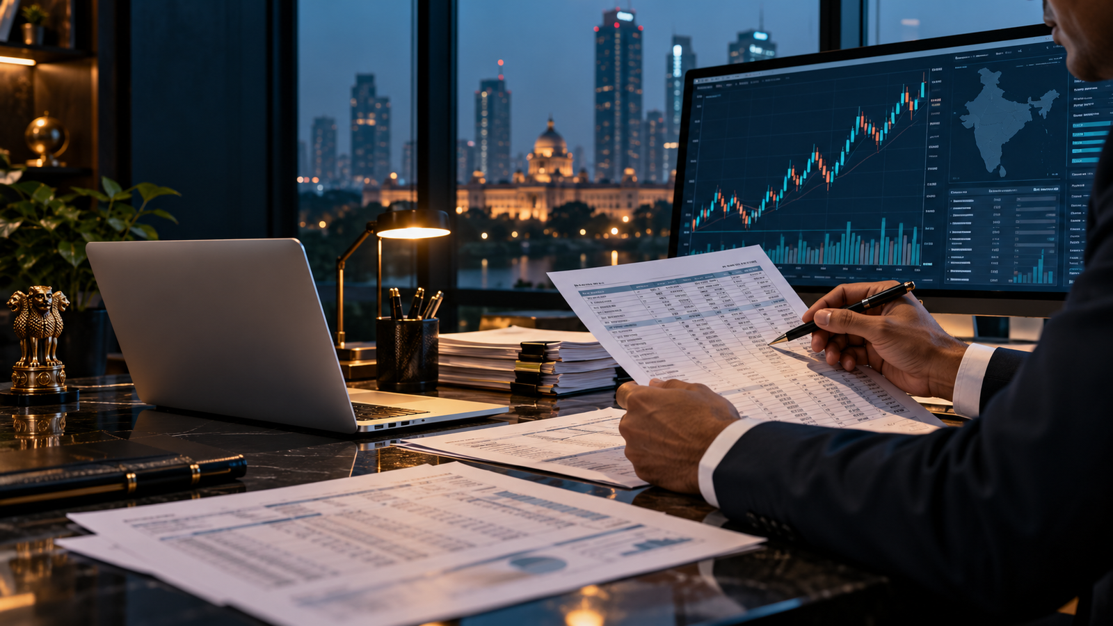 Corporate investigation of company connections and financial records