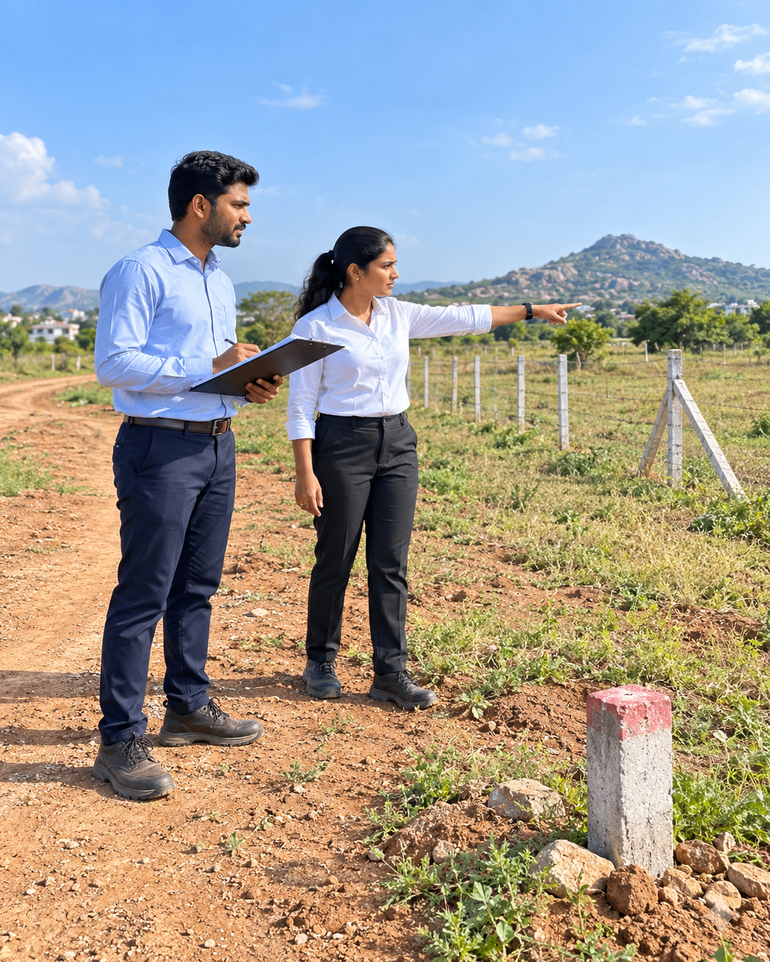 PropertyScreen report site inspection of property boundaries and access